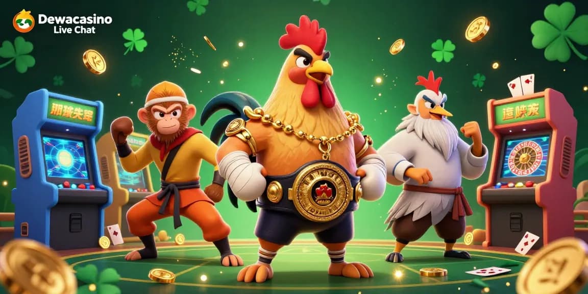 Dewacasino Live Chat engages players in a vibrant casino scene with live dealer games and dynamic interactions.