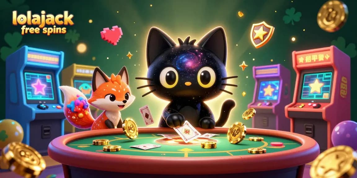 Experience the thrill of lolajack casino free spins with vibrant characters and exciting gaming elements in a cosmic casino.
