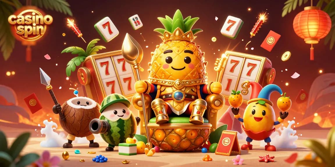 Experience the excitement of casino spin with our vibrant 3D illustration featuring unique casino characters.
