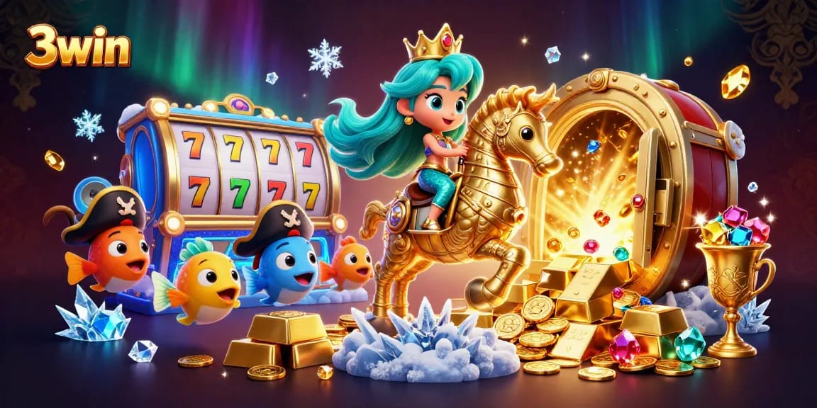 Experience thrilling wins at 3win with captivating slot machines and vibrant casino elements.
