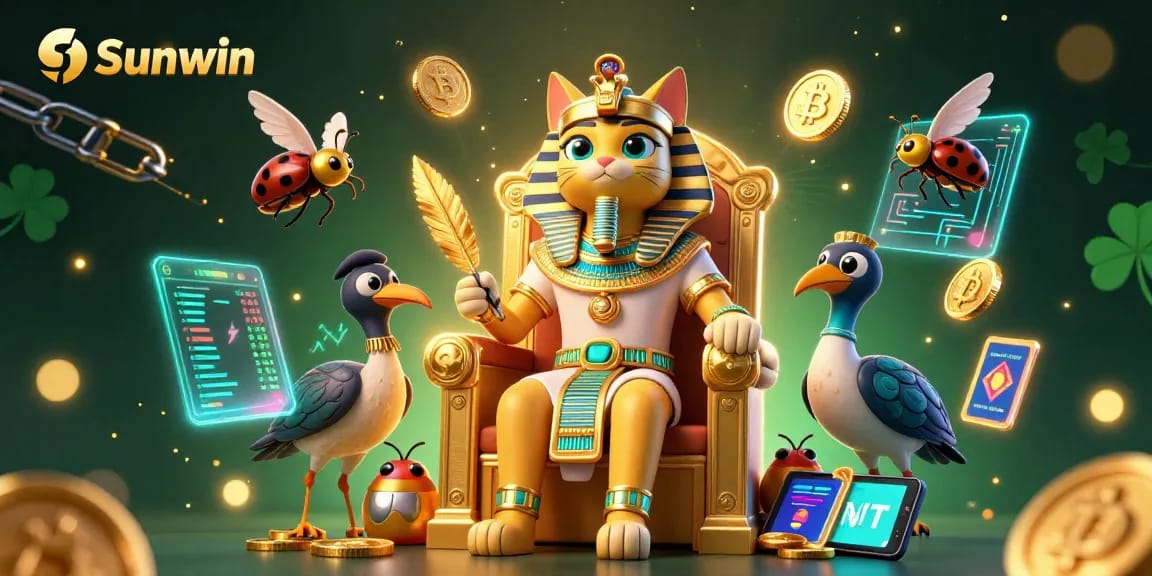 Sunwin players enjoy vibrant 3D gaming with glowing coins and thrilling characters.