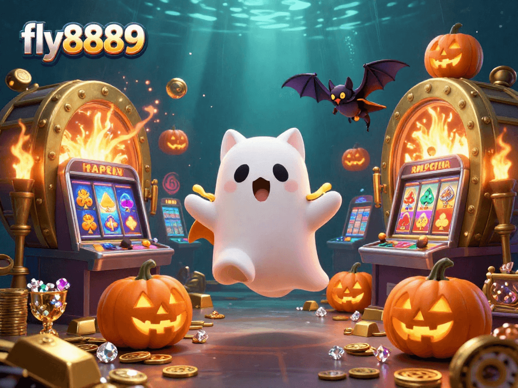 Engage with fly8889's vibrant ghost cat casino adventure, featuring treasure bursting with excitement.