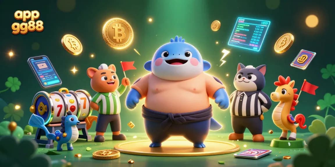 Engage with the app gg88 and enjoy a colorful casino experience featuring vibrant underwater characters.