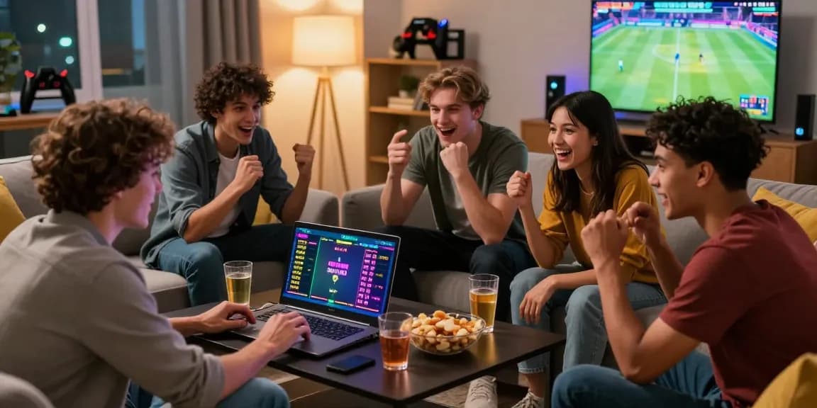 LUCK8 online gambling event with friends betting on sports during an exciting live game