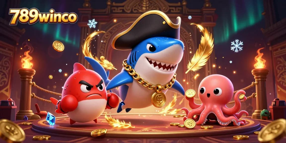Experience the excitement of 789winco while engaging in fun games, featuring vibrant characters and casino elements.