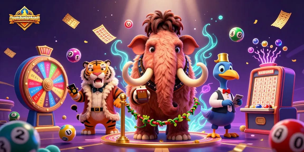 Experience the thrill of quyetchientienthuong with a dynamic casino scene featuring playful characters and vibrant game elements.