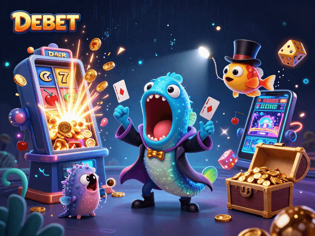 Engage with DEBET, where animated sea creatures deliver thrilling casino experiences!