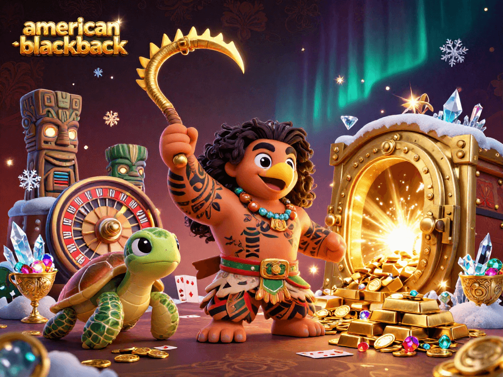 Experience the thrill of american-blackjack with vibrant casino characters and dynamic elements.