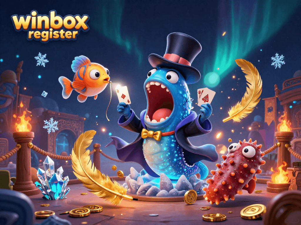 Experience the excitement of winbox register with engaging card tricks in this magical underwater scene.