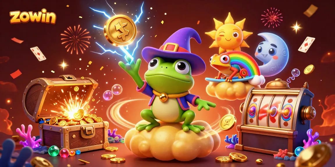 Win exciting jackpots with zowin's magical casino adventure featuring lively characters and thrilling elements.