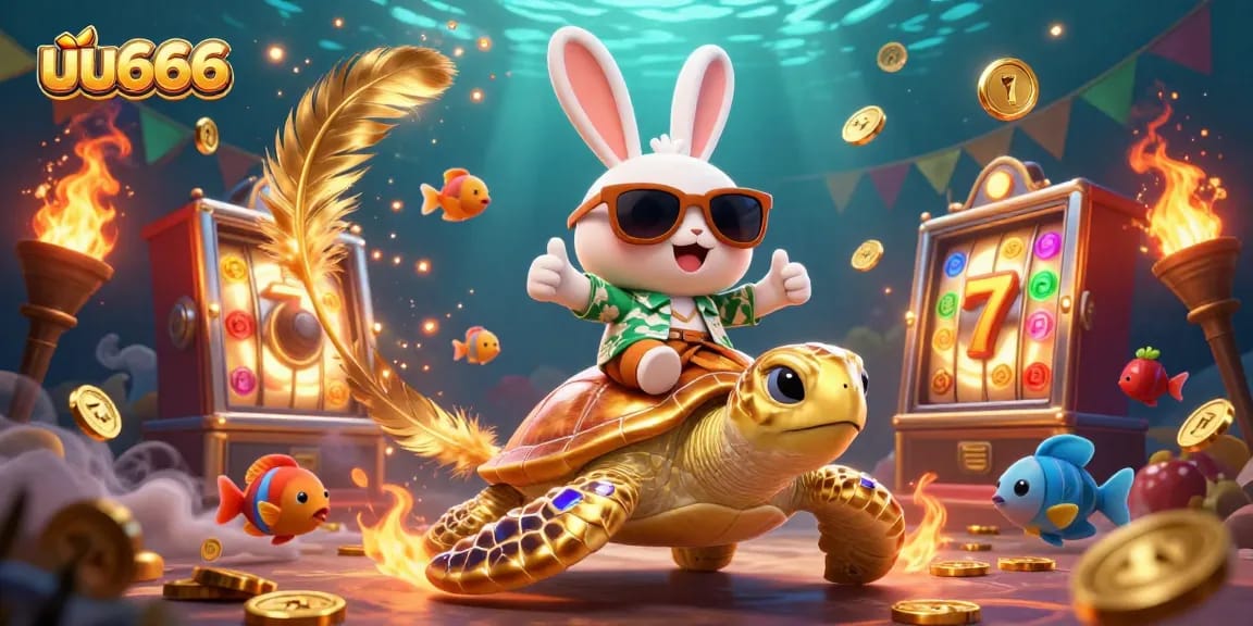 Engage with uu666 and discover thriving casino fun with a lucky rabbit and golden turtle.