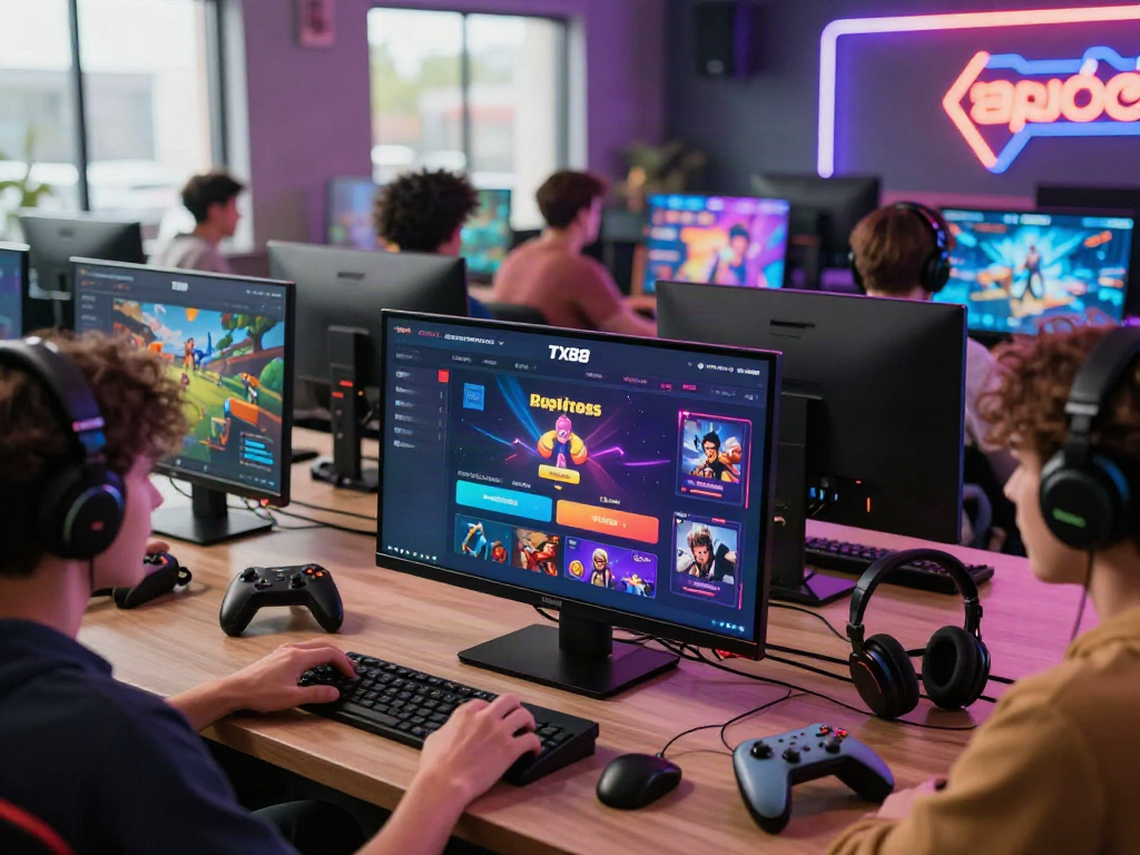 Engaging gaming scene showcasing the TX88 platform, highlighting online betting excitement.
