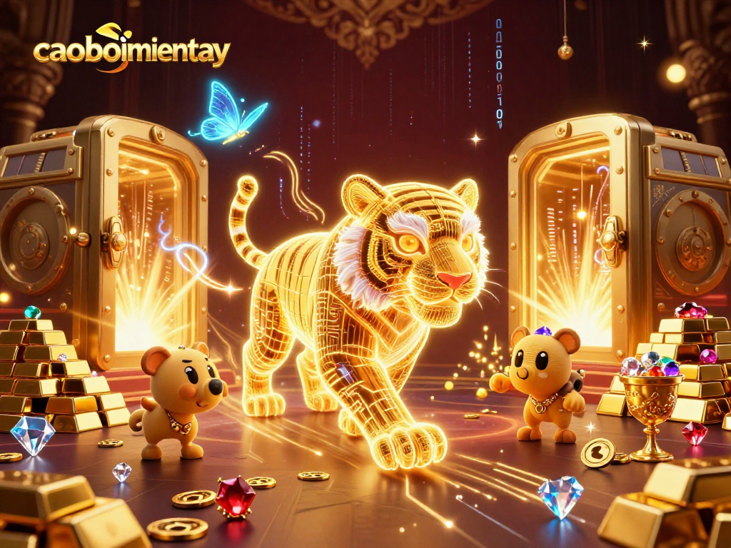 Experience the thrill of caoboimientay as the golden tiger discovers treasures amid chaos in this vibrant casino.