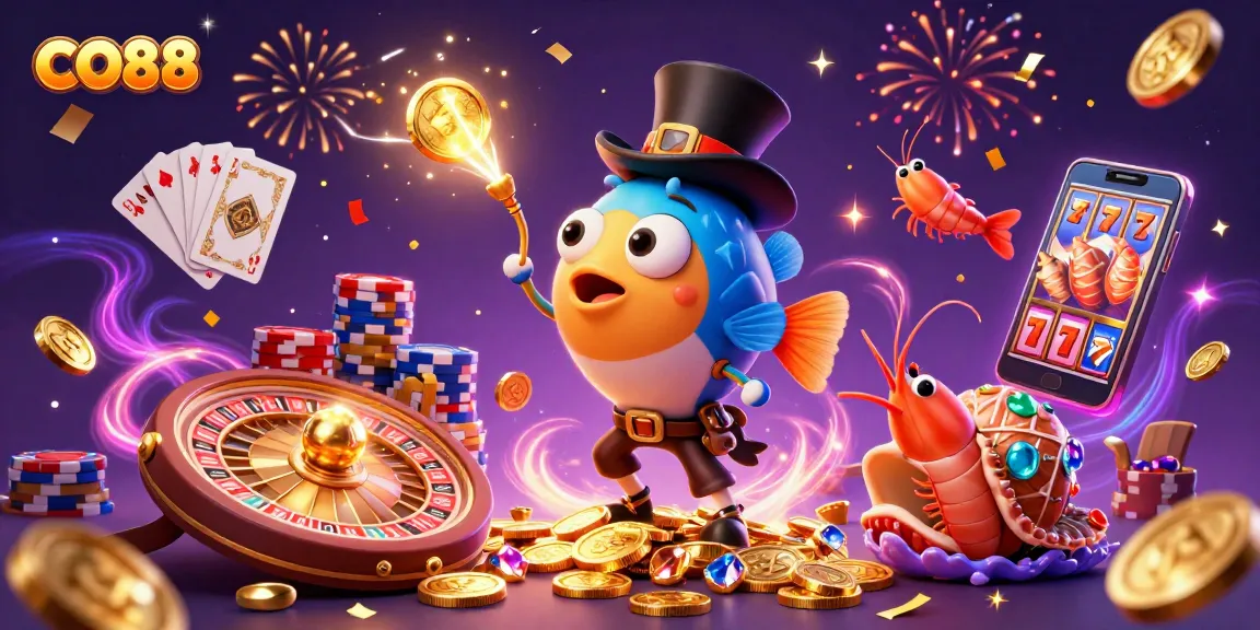 Spin to win at CO88 with glowing treasures and exciting game features!