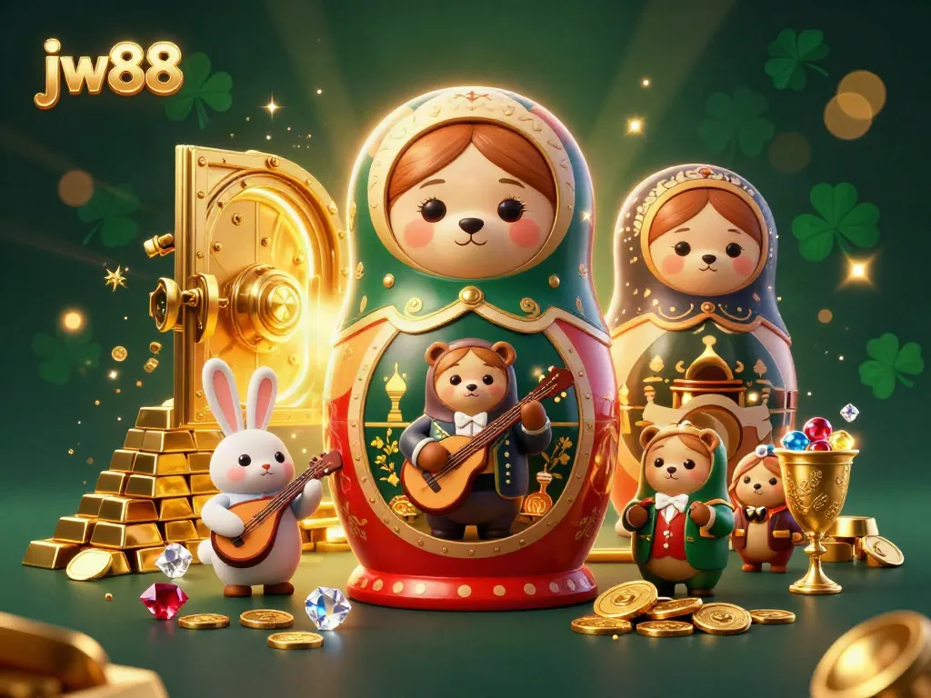 Experience the thrills of jw88 with animated casino dealers and vibrant winning treasures.