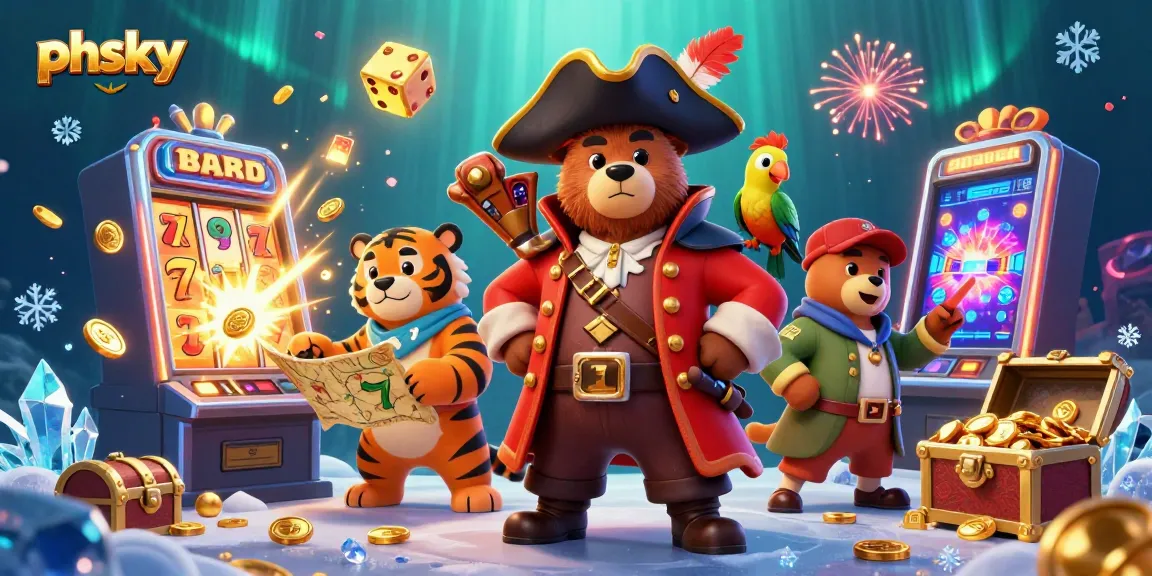 Engage with thrilling phsky slot games as the pirate bear and tiger explore jackpot treasures