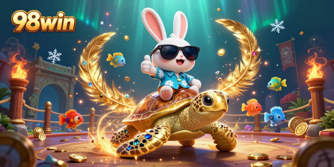 Experience thrilling gaming adventures with 98win's enchanting casino scene.
