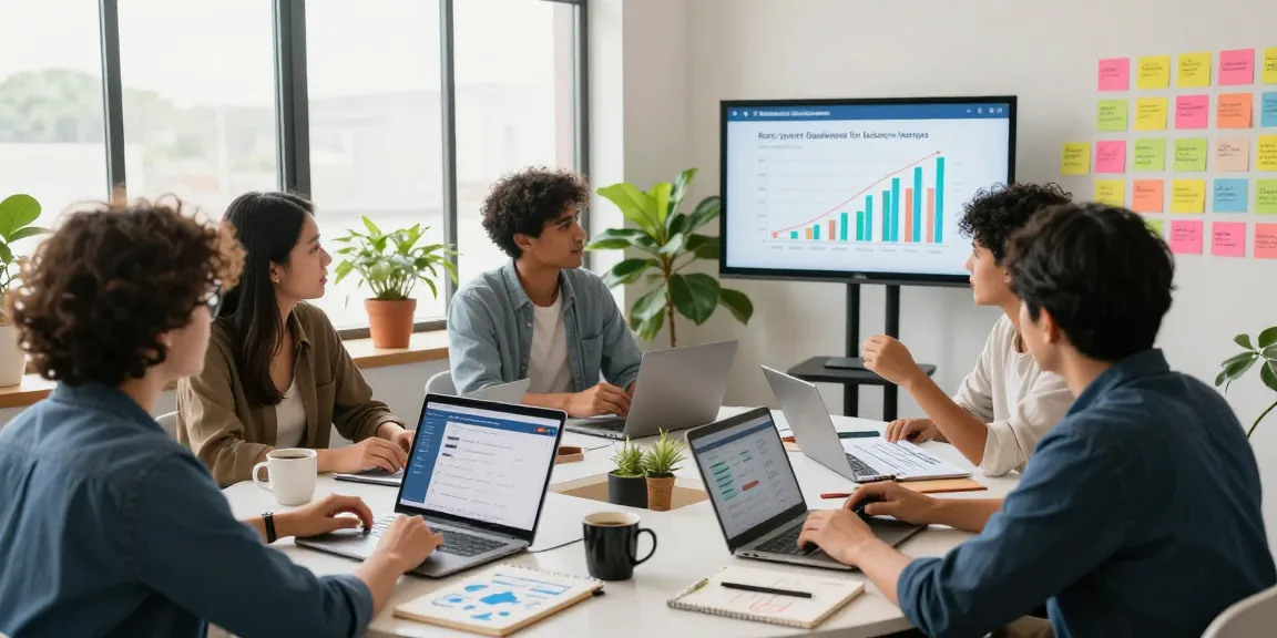 The best payment gateway for business startup showcased in a collaborative startup team meeting, featuring laptops, notes, and market analysis.