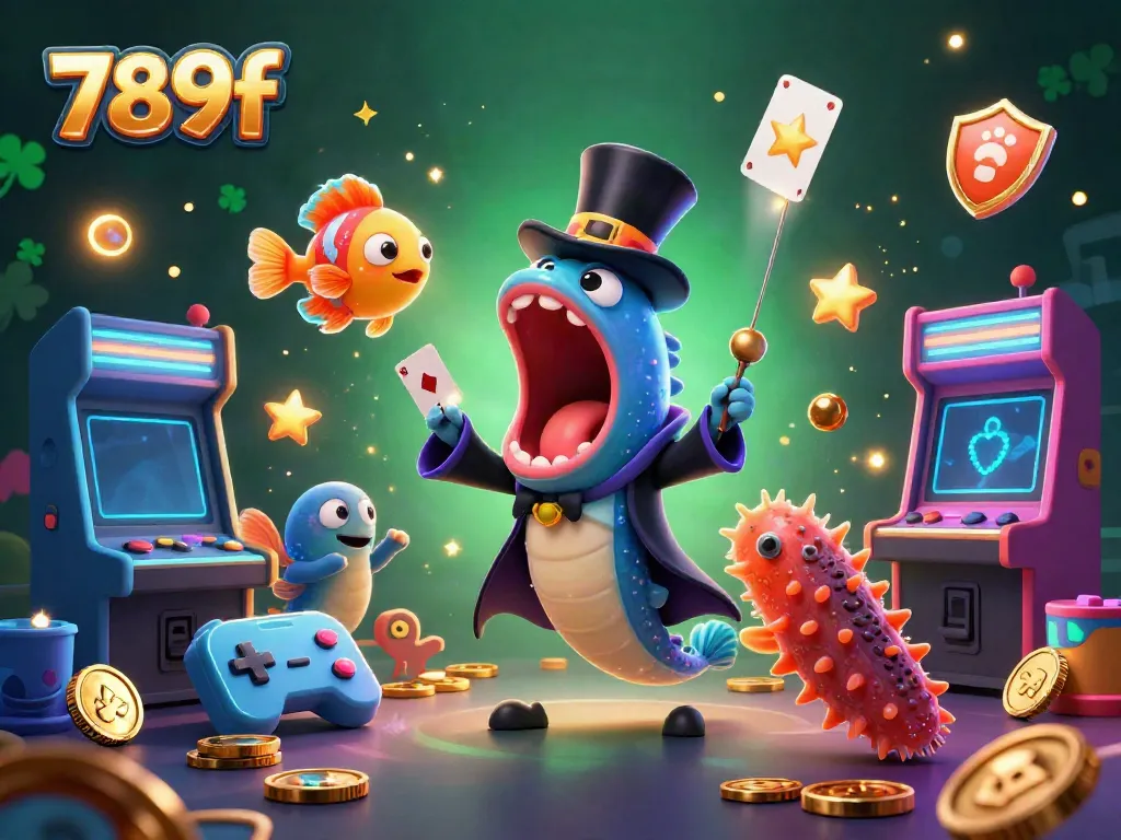 Experience the excitement of 789f with a magical underwater casino scene featuring unique characters and vibrant game elements.