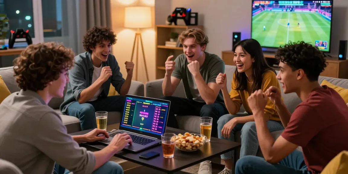 LUCK8 online gambling event with friends betting on sports during an exciting live game