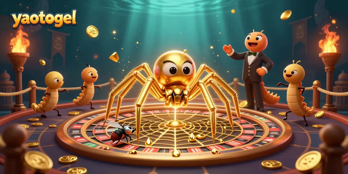 Betting at yaotogel with a golden spider and croupier leads to exciting wins!