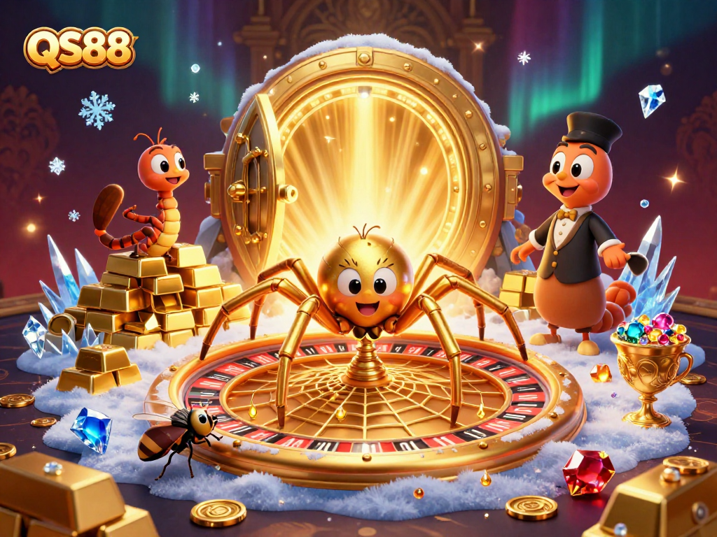 Experience excitement at QS88 with vibrant casino elements and a thrilling roulette scene.