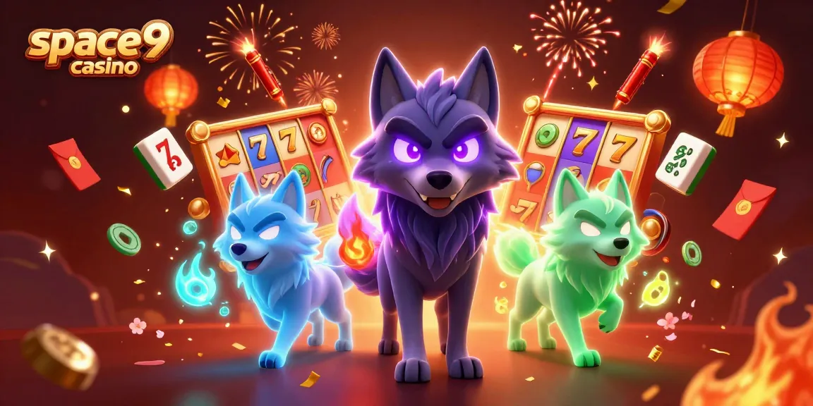 Experience thrilling gameplay at space9 casino with dynamic slot reels and mystical wolves.