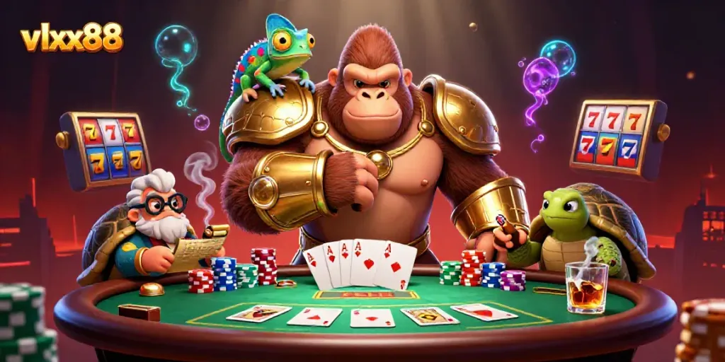 Experience the excitement of vlxx88 with powerful characters and vibrant casino elements.