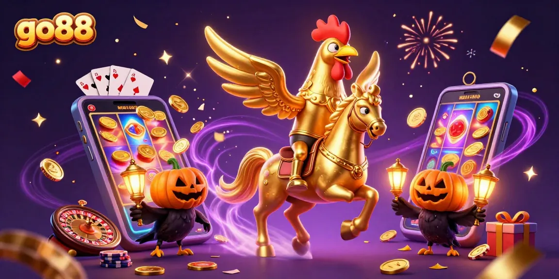 Engage with go88 gaming excitement in a vibrant casino scene filled with animated elements.