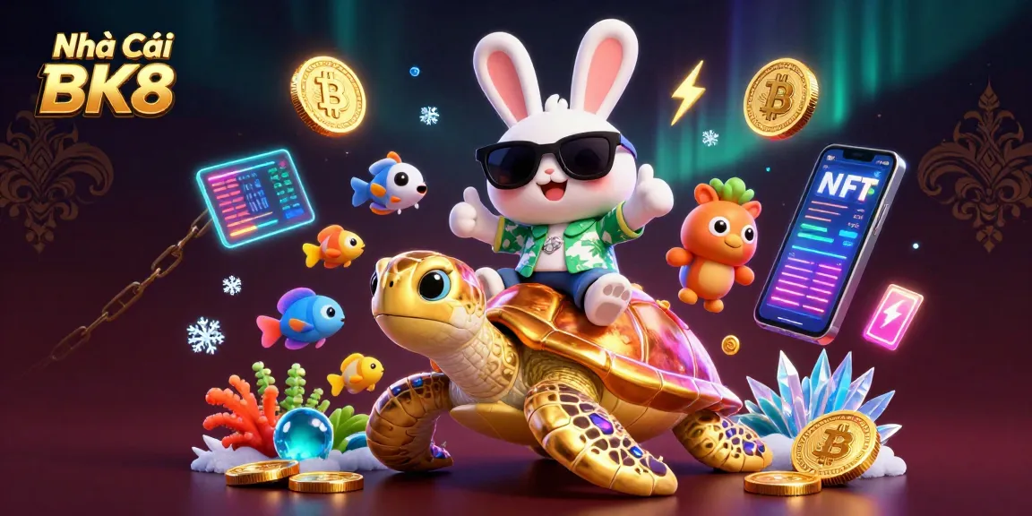 Celebrate wins at Nhà Cái BK8 with vibrant underwater creatures and exciting gaming elements.