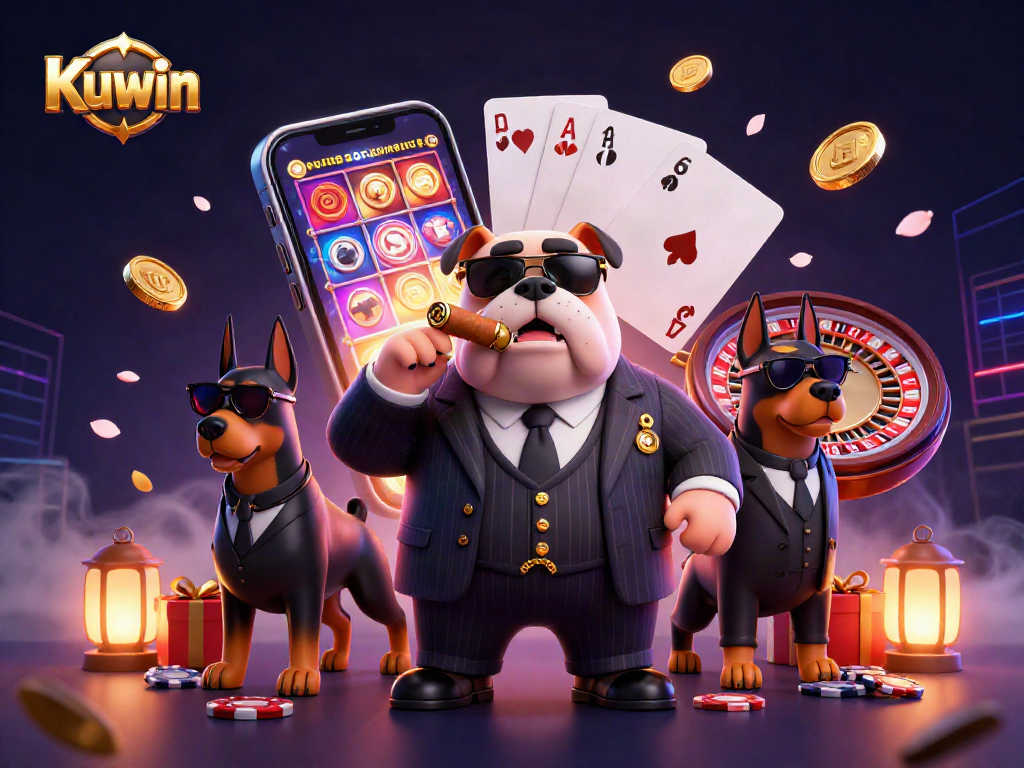 Kuwin invites players to experience thrilling casino action with vibrant slot games and dynamic scenes.
