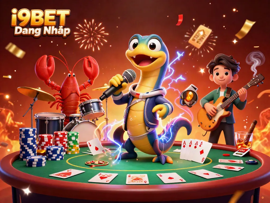 Experience thrilling gaming action with i9BET Đăng Nhập in this vibrant underwater casino scene full of excitement.