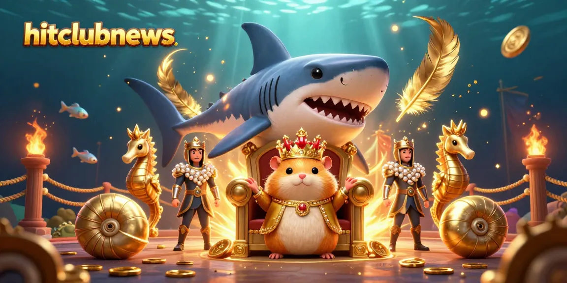 Experience the excitement of hitclubnews with a vibrant underwater casino scene featuring a golden hamster king and gaming elements.