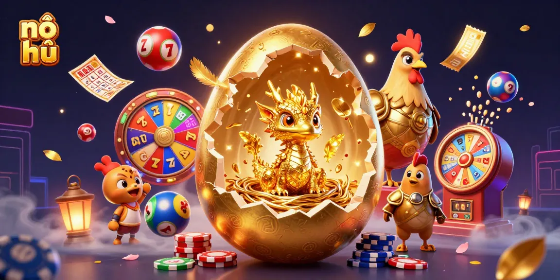 Experience winning excitement with nổ hũ in this vibrant 3D illustration showcasing jackpot slots!