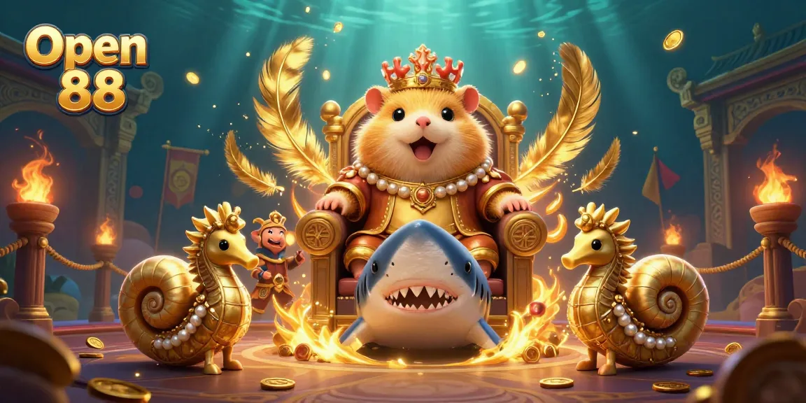 Bet on thrilling games with Open 88's unique features and dynamic underwater royal theme.