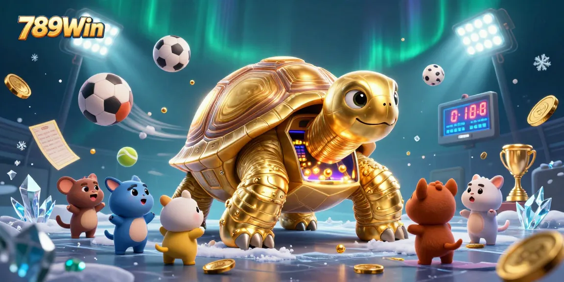 Engage with exciting gambling adventures at 789Win featuring a lively 3D casino scene.