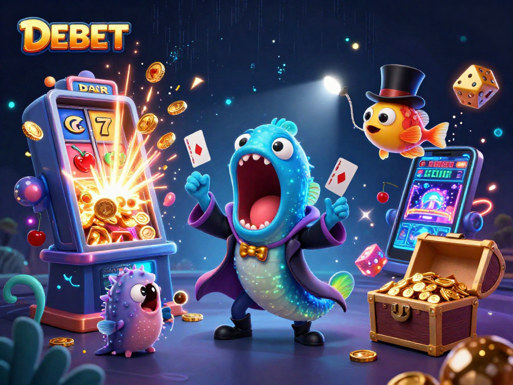 Engage with DEBET, where animated sea creatures deliver thrilling casino experiences!