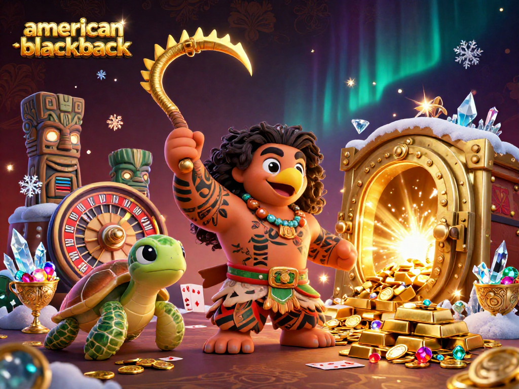 Experience the thrill of american-blackjack with vibrant casino characters and dynamic elements.