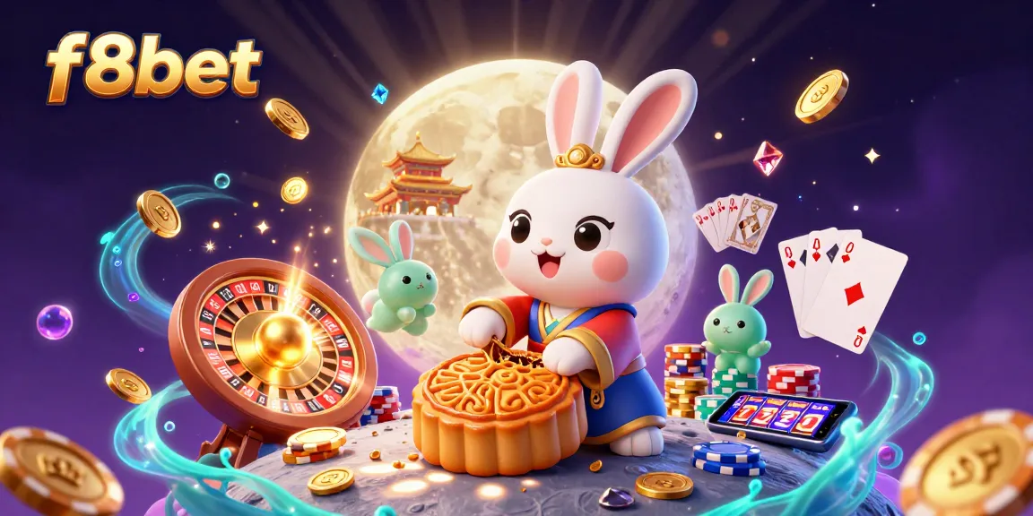 Play exciting games at F8bet with fortune-revealing poker chip mooncake hilariously illustrated.