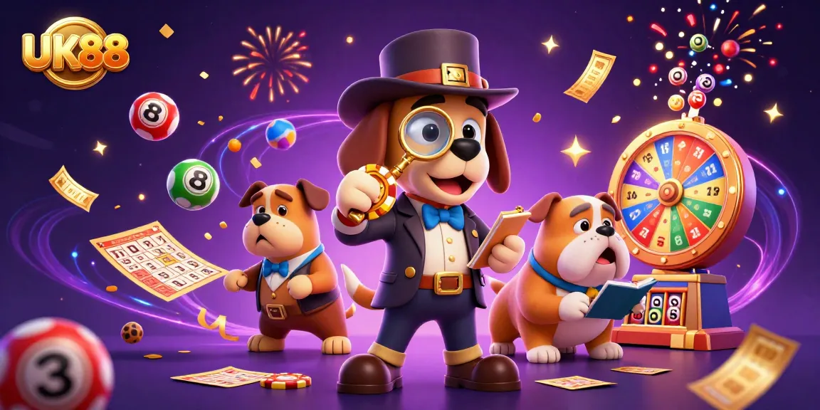Engage with UK88's thrilling gameplay that combines detective elements with vibrant casino visuals.