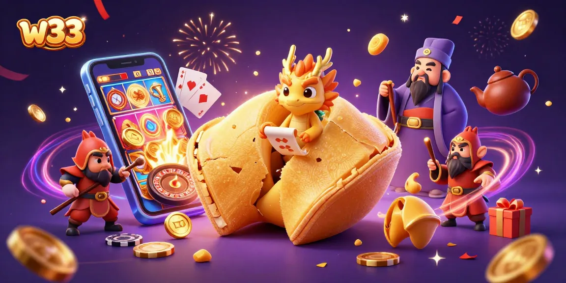 Spin winning reels at w33, featuring golden fortune themes and dynamic gaming elements.