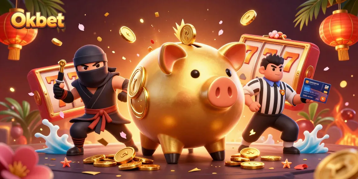 Join the thrilling world of Oxbet with a vibrant 3D casino scene featuring action-packed characters.