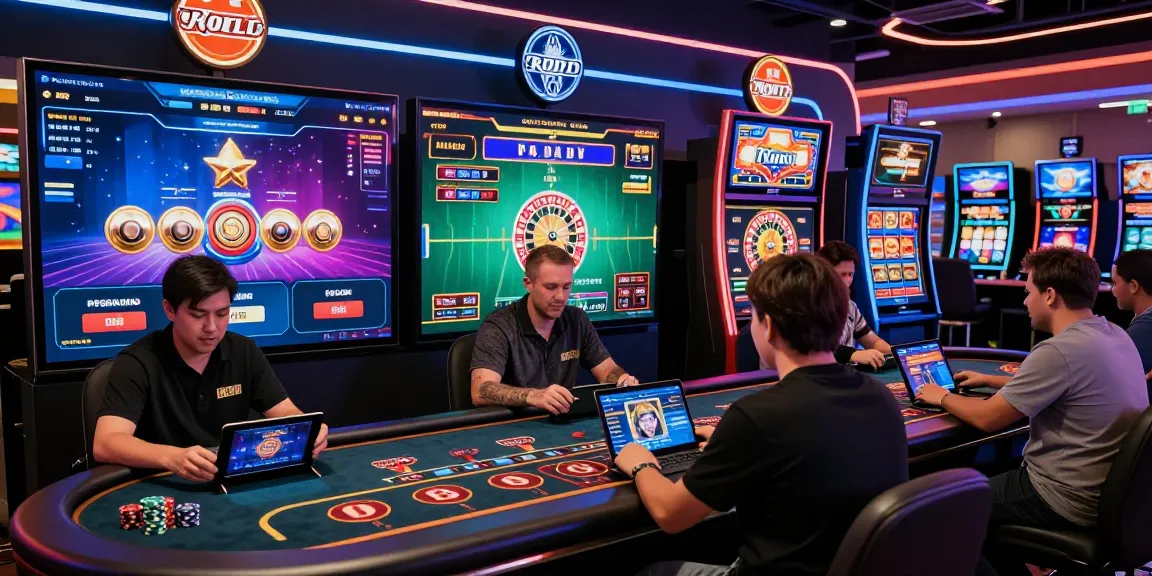 Dewavegas No. 1 Asia - Engaging online casino scene with players enjoying Baccarat and Slot Machines on a vibrant platform.