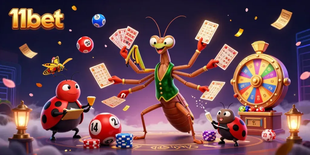 Engage in thrilling gameplay with 11bet, featuring vibrant casino and lottery elements.