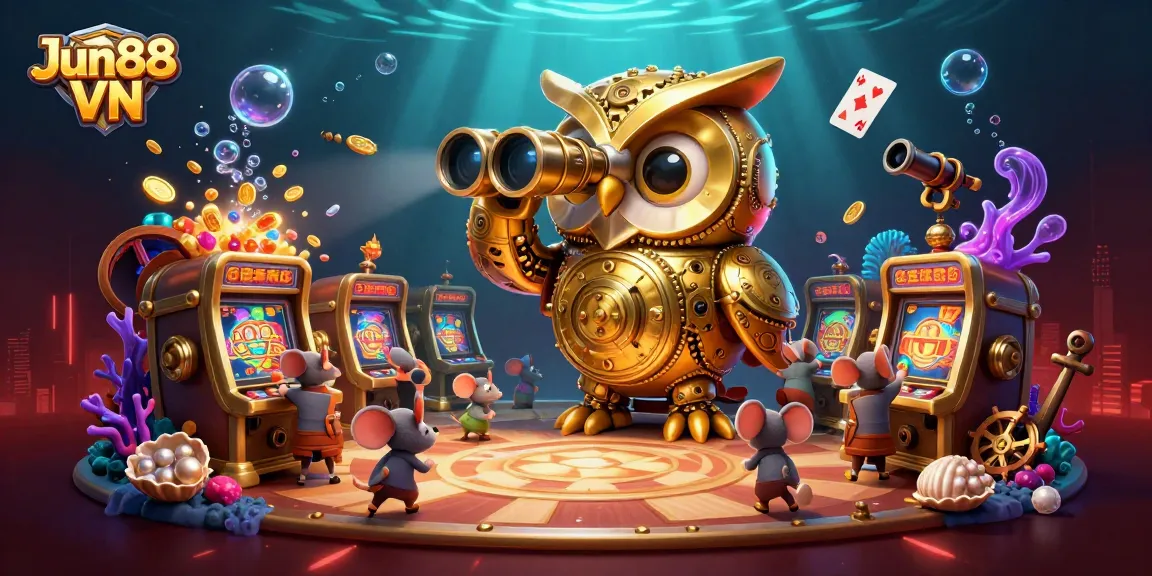 Engage in thrilling gameplay at Jun88 VN with a vibrant casino scene filled with excitement and rewards.