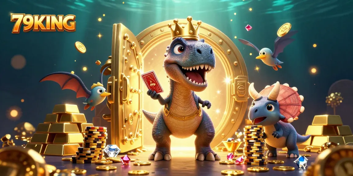 Experience the excitement of gaming at 79KING with a captivating casino scene and vibrant characters.