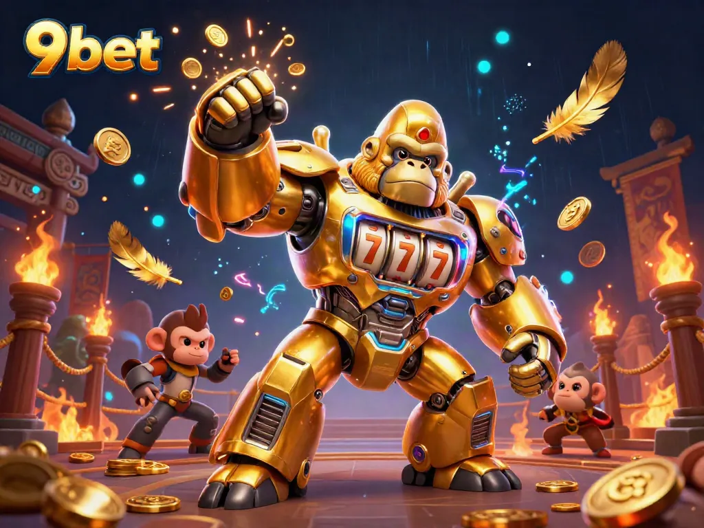 Experience the thrill of winning on 9bet with an explosive casino-themed digital illustration.