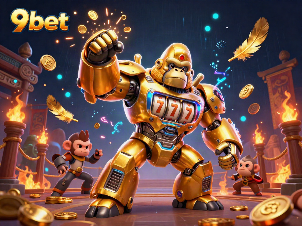 Experience the thrill of winning on 9bet with an explosive casino-themed digital illustration.