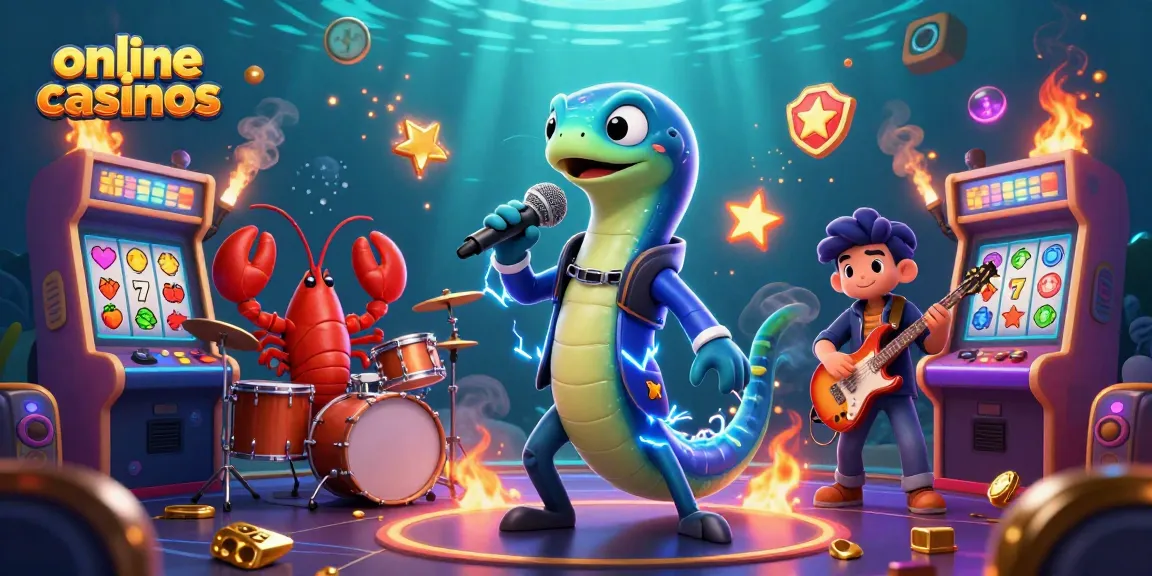 Experience excitement in online casinos with a vibrant underwater DJ performance!