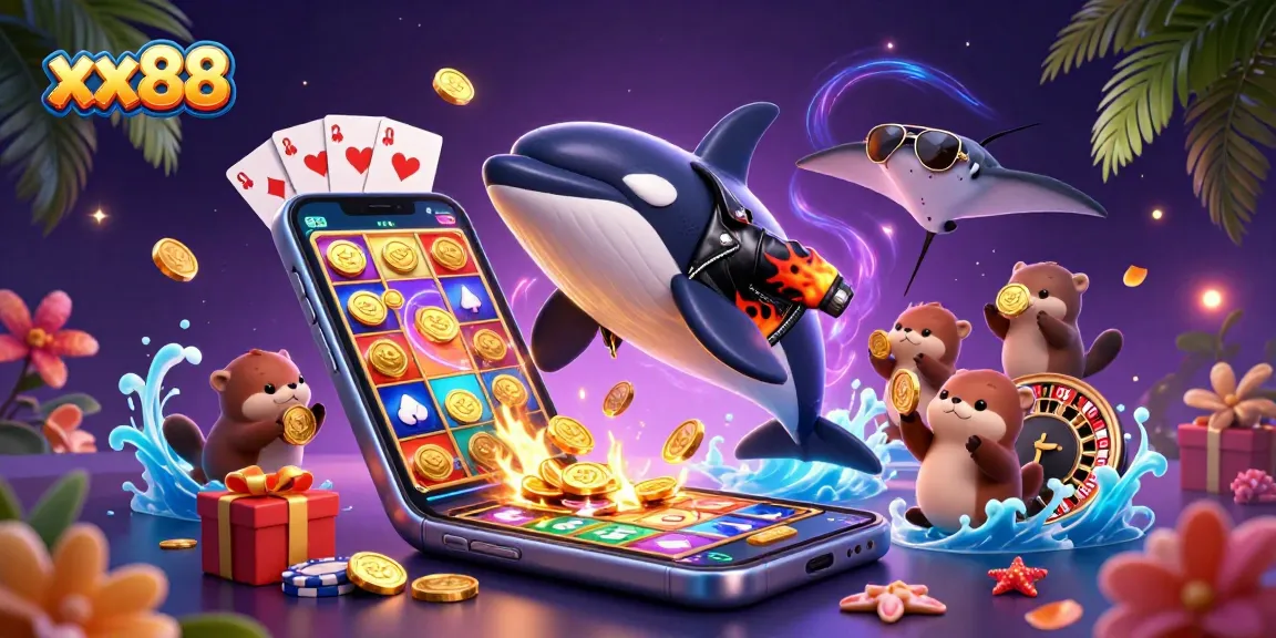 Experience thrilling gameplay action with xx88 in a vibrant underwater casino scene.